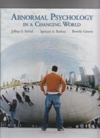Abnormal Psychology In A ChangingWorld 7th Edition