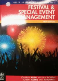 Festival and Special Event Management: Fifth Edition